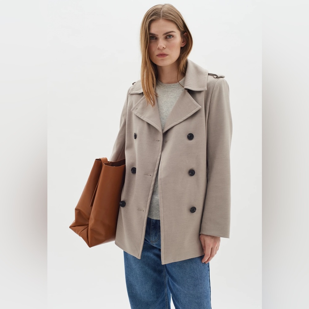NWT Scandinavian Brand InWear Trench Coat in Beige